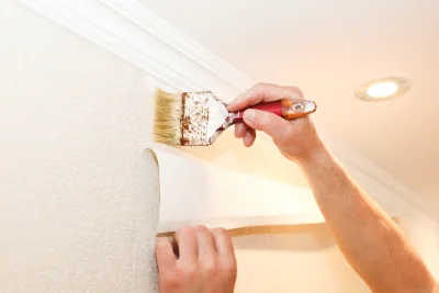 Pose de papier peint à la Rochénard — revêtements muraux et toiles de verre